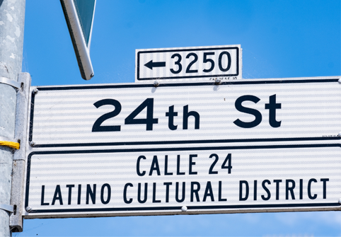 Street sign 24th Street San Francisco