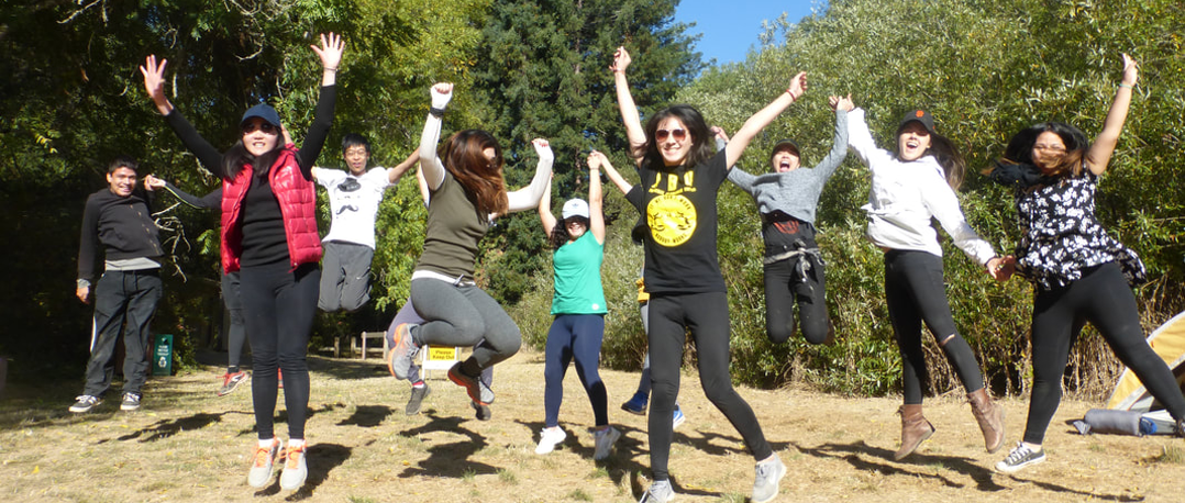 Photo of Peace Club members enjoying an outdoor activity